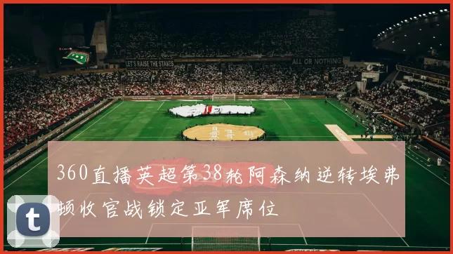 360直播英超第38轮阿森纳逆转埃弗顿收官战锁定亚军席位